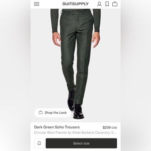 Grey Suitsupply Soho Mid-weight Trousers in wool